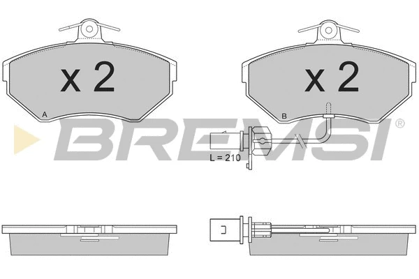 Brake Pad Set, disc brake (BP2935)