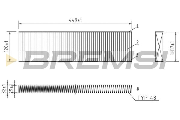 Filter, cabin air (FC0474C)
