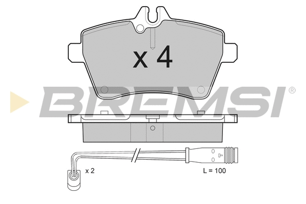 Brake Pad Set, disc brake (BP3189)