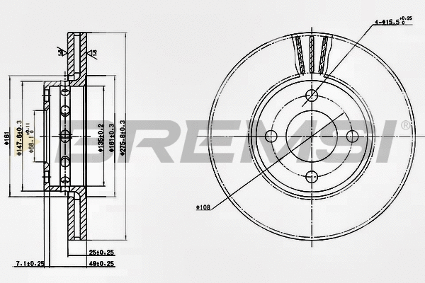 Brake Disc (CD6471V)