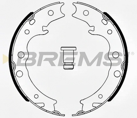 Brake Shoe Set, parking brake (GF0646)