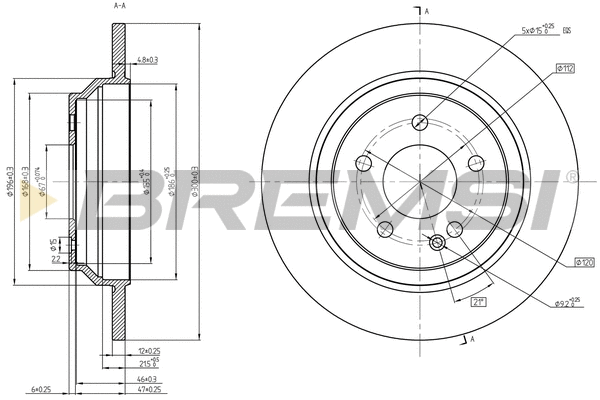 Brake Disc (CD8764V)