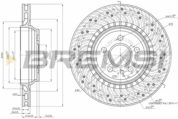 Brake Disc (CD8183V)