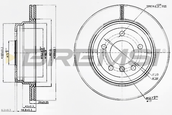 Brake Disc (CD7697V)