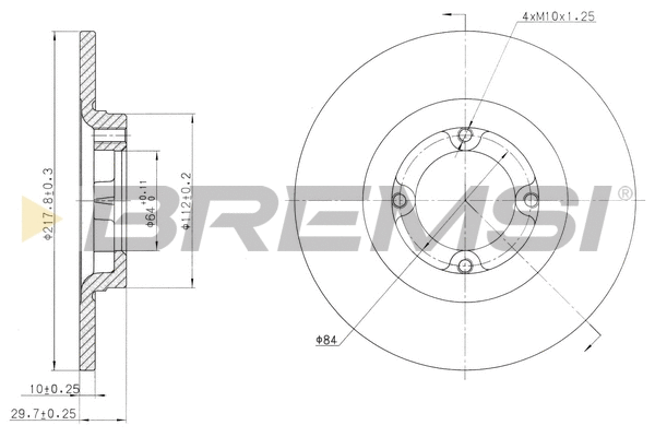 Brake Disc (CD6533S)