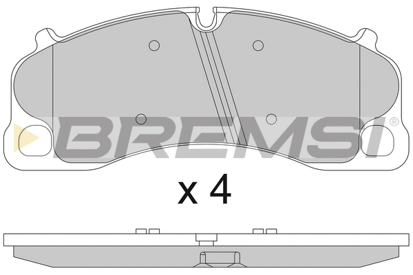 Brake Pad Set, disc brake (BP3810)