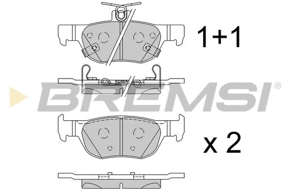Brake Pad Set, disc brake (BP3862)