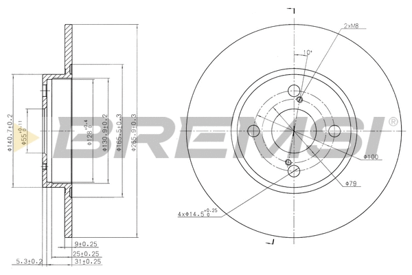 Brake Disc (CD7576S)