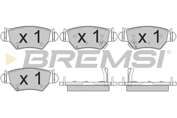 Brake Pad Set, disc brake (BP2812)