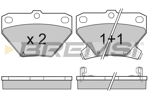 Brake Pad Set, disc brake (BP3061)