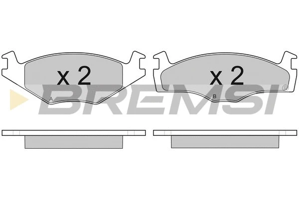 Brake Pad Set, disc brake (BP2645)