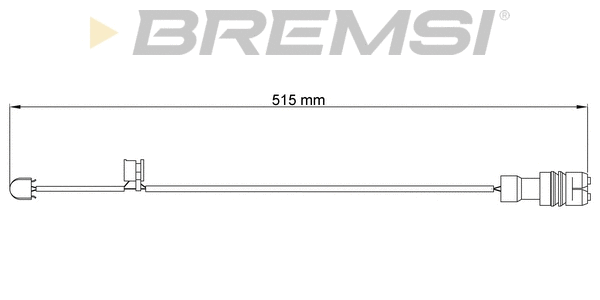 Warning Contact, brake pad wear (WI0543)