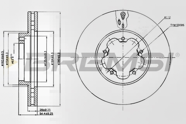 Brake Disc (CD7554V)