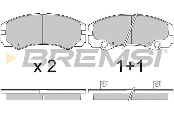 Brake Pad Set, disc brake (BP3052)