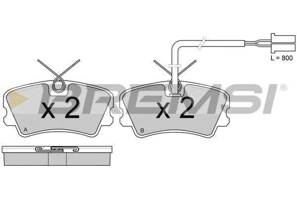 Brake Pad Set, disc brake (BP2342)