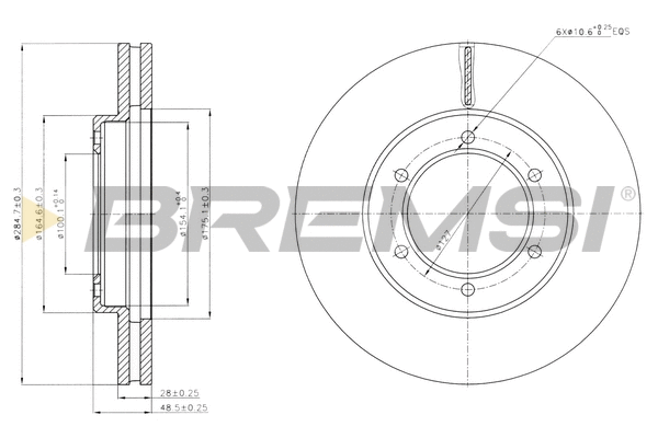 Brake Disc (CD7441V)