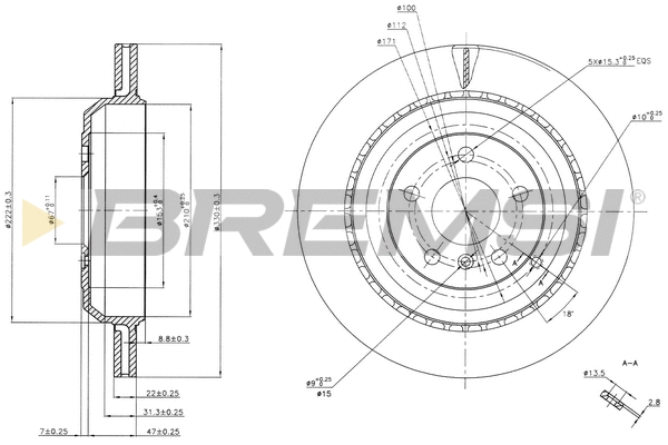 Brake Disc (CD7531V)