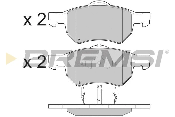 Brake Pad Set, disc brake (BP3219)