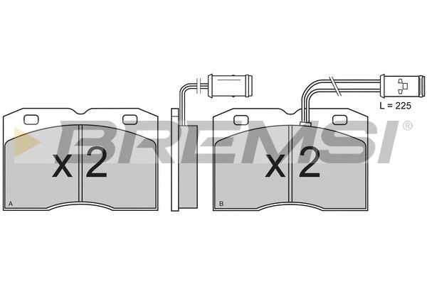 Brake Pad Set, disc brake (BP2517)