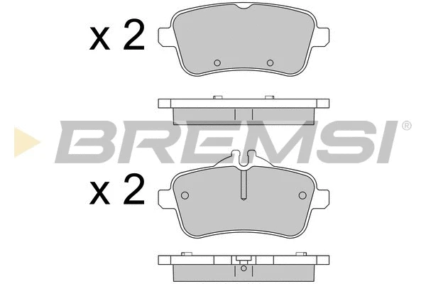Brake Pad Set, disc brake (BP3538)