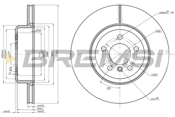 Brake Disc (CD8480V)