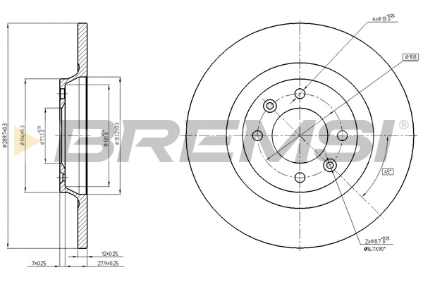 Brake Disc (CD8511S)