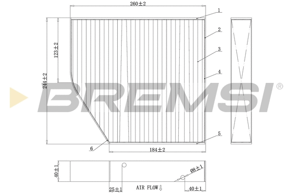 Filter, cabin air (FC0875C)