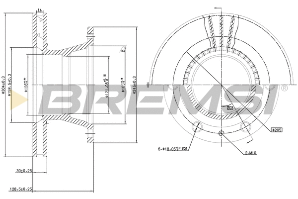 Brake Disc (CD5233V)