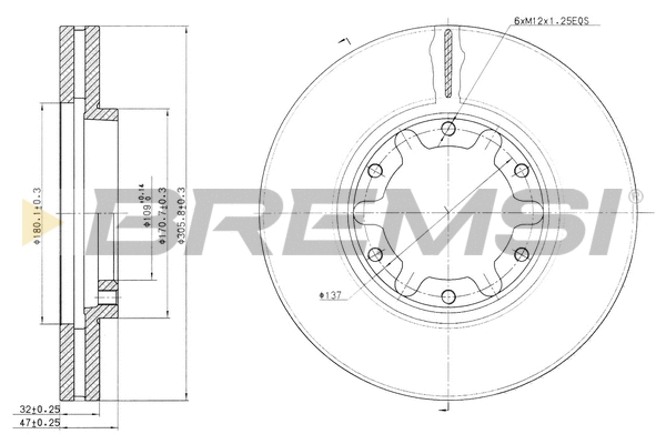 Brake Disc (CD7552V)