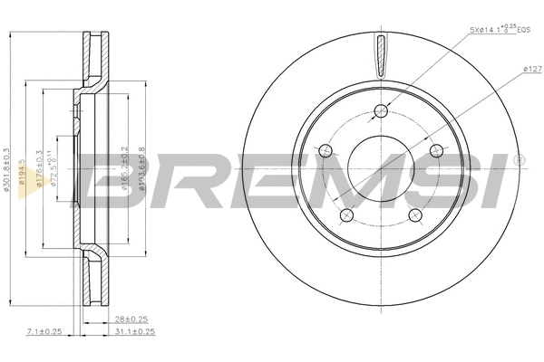 Brake Disc (CD7807V)