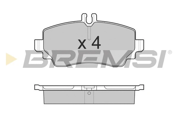 Brake Pad Set, disc brake (BP3015)