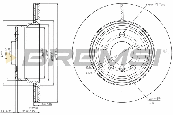 Brake Disc (CD7583V)