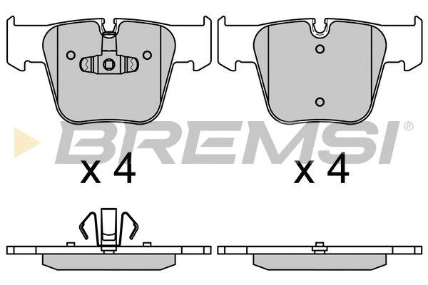 Brake Pad Set, disc brake (BP3715)