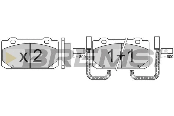 Brake Pad Set, disc brake (BP2319)