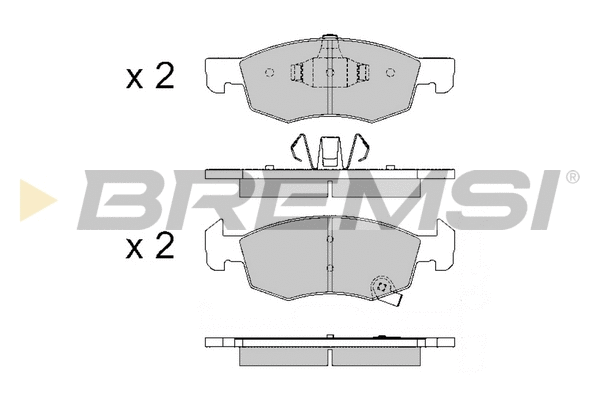 Brake Pad Set, disc brake (BP3646)