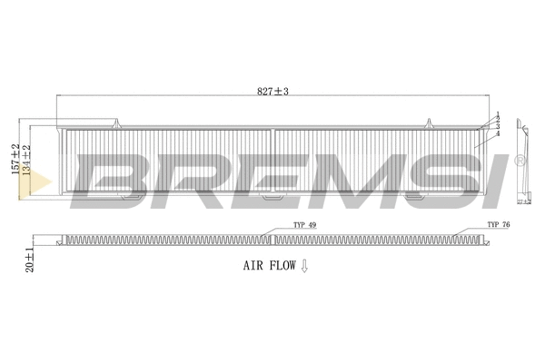 Filter, cabin air (FC0085C)
