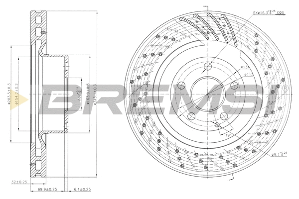 Brake Disc (CD7248V)