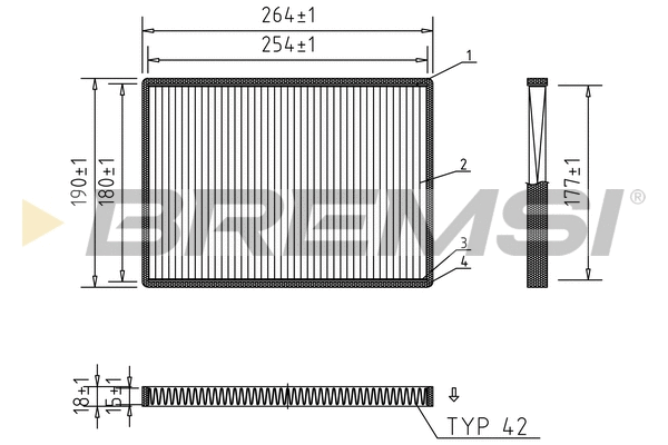 Filter, cabin air (FC1334)