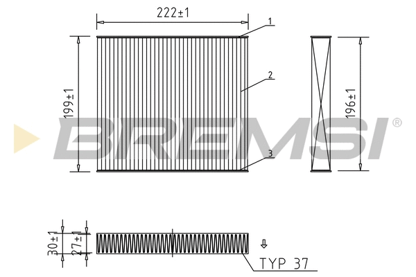 Filter, cabin air (FC1563)