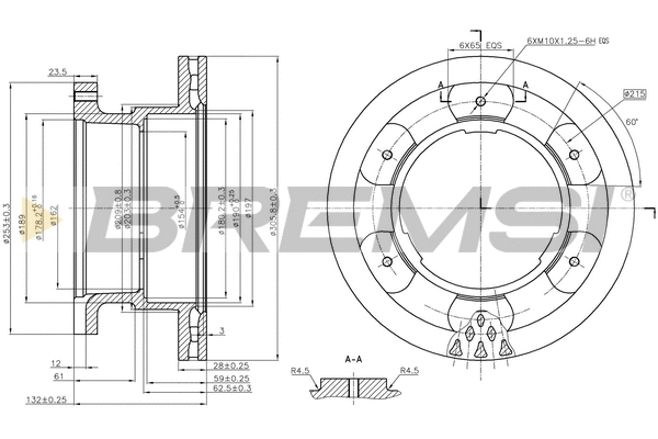Brake Disc (CD5332V)