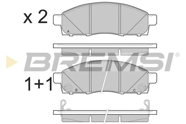 Brake Pad Set, disc brake (BP3501)