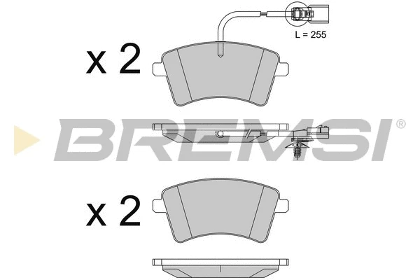 Brake Pad Set, disc brake (BP3562)
