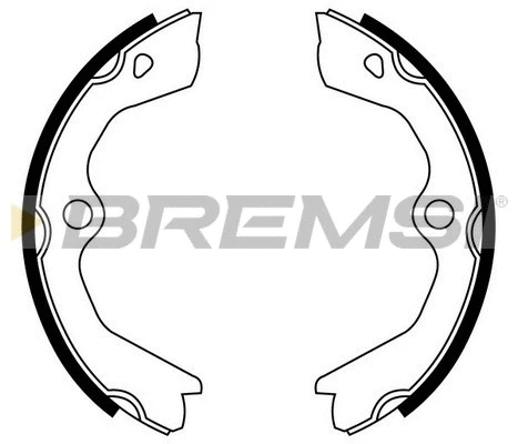 Brake Shoe Set, parking brake (GF0398)