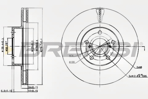Brake Disc (CD6679V)