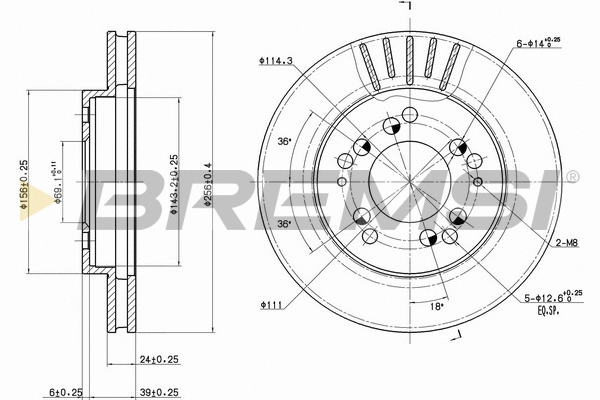 Brake Disc (CD6761V)