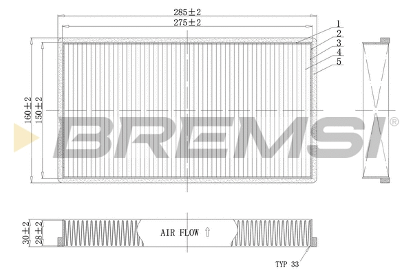Filter, cabin air (FC0488C)