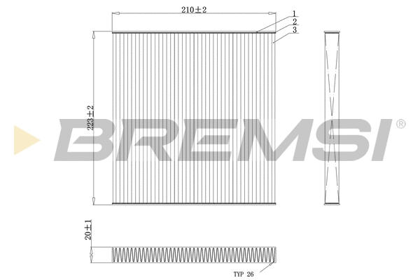 Filter, cabin air (FC0445C)