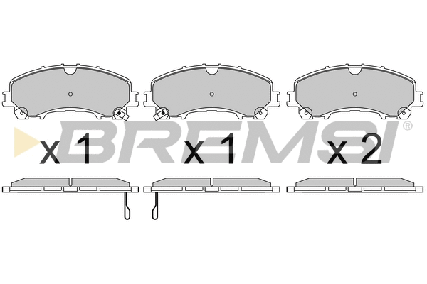 Brake Pad Set, disc brake (BP3638)