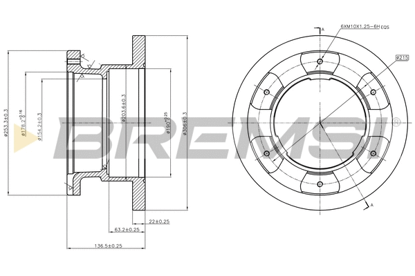 Brake Disc (CD5236S)