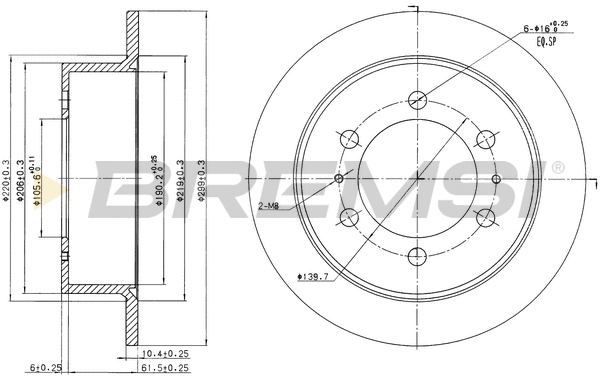 Brake Disc (CD7400S)